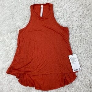 NWT Lululemon Day to Light Tank Brick